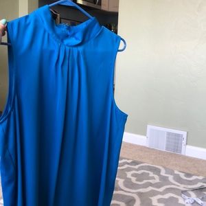 Blue tank blouses
